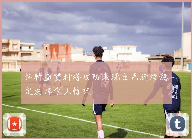 怀特盛赞科塔攻防表现出色连续稳定发挥令人惊叹